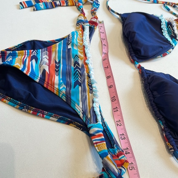 Lucky Brand Guatemala Beach Reversible String Bikini, Size L/XL - Picture 11 of 12